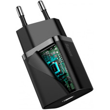 Мережеве зарядний пристрій Baseus 1Type-C Super Si 20W (CCSUP-B01) Black