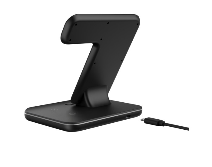 Беспроводная зарядка Gelius Pro Wireless Charger 3in1 15W GP-AWC01 (Черный / Black)