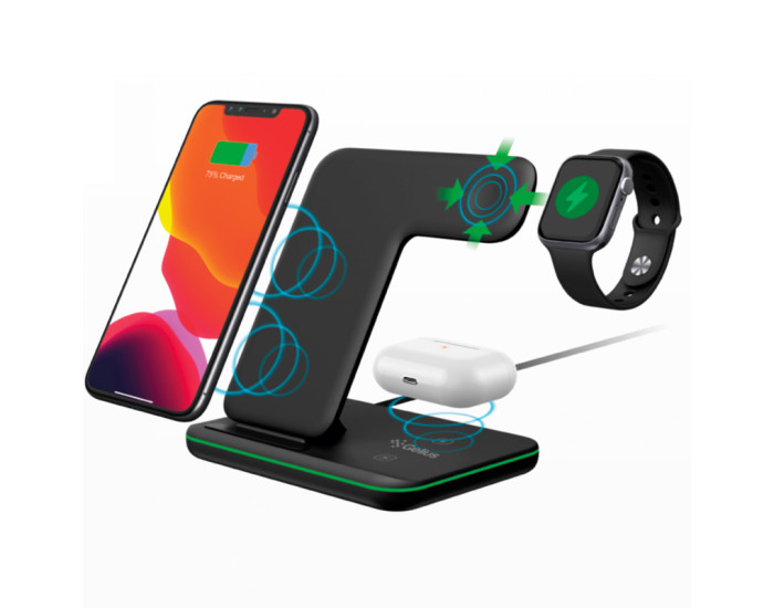 Беспроводная зарядка Gelius Pro Wireless Charger 3in1 15W GP-AWC01 (Черный / Black)