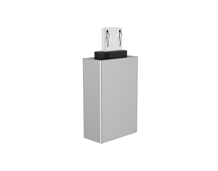 OTG переходник Borofone BV-2 Micro to OTG, Silver
