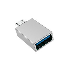 OTG Перехідник Borofone BV-2 Micro to OTG, Silver