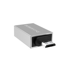 OTG Перехідник Borofone BV-2 Micro to OTG, Silver