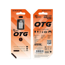 OTG Перехідник Borofone BV-2 Micro to OTG, Silver