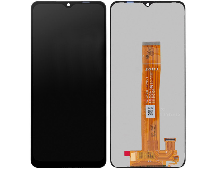Дисплей з сенсорним екраном (модуль) Samsung A022 A02 /A125 A12 /A127 A12 /A326 A32 5G /M022 M02 /M127 M12 /M326 M32G, чорний
