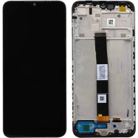 Дисплей с сенсорным экраном (модуль) Xiaomi Redmi 10A/9A/9C/9AT/POCO C3/ Umidigi A9/A11/A11S, черный с рамкой (Класс B)