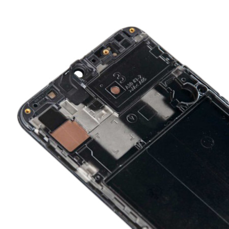 Дисплей с сенсорным экраном (модуль) Samsung A305 A30 2019, черный с рамкой, OLED