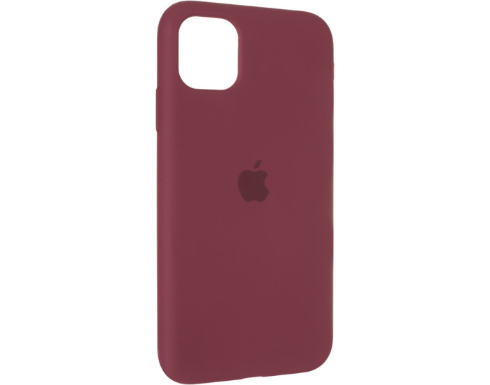 Чехол-силикон оригинал Full Soft Matte iPhone 13 Marsala