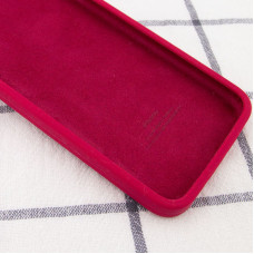 Чехол-силикон оригинал Square Cover Soft Matte Full Camera iPhone 11 Pro Max Rose Red