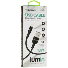 Кабель USB Gelius Pro Lumin Lamp USB to Lightning (3A) Black (GP-UC100)