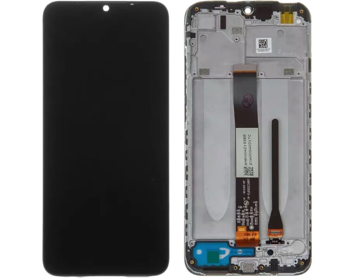 Дисплей с сенсорным экраном (модуль) Xiaomi Redmi 9A /Redmi 9C, черный с рамкой, оригинал