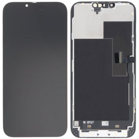 Дисплей с сенсорным экраном (модуль) iPhone 13 Pro Max, черный переклейка (Класс B)
