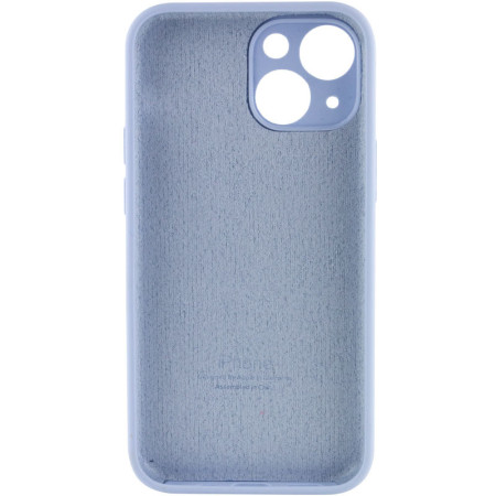 Чехол-силикон Case Full Camera Protective (AA) для Apple iPhone 13 (Голубой / Sweet Blue)