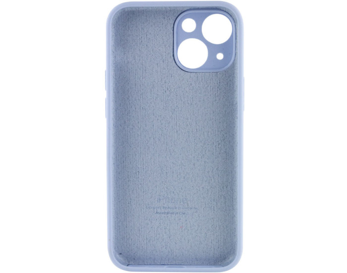 Чехол-силикон оригинал Full Camera Soft Matte iPhone 13 (Голубой / Sweet Blue)