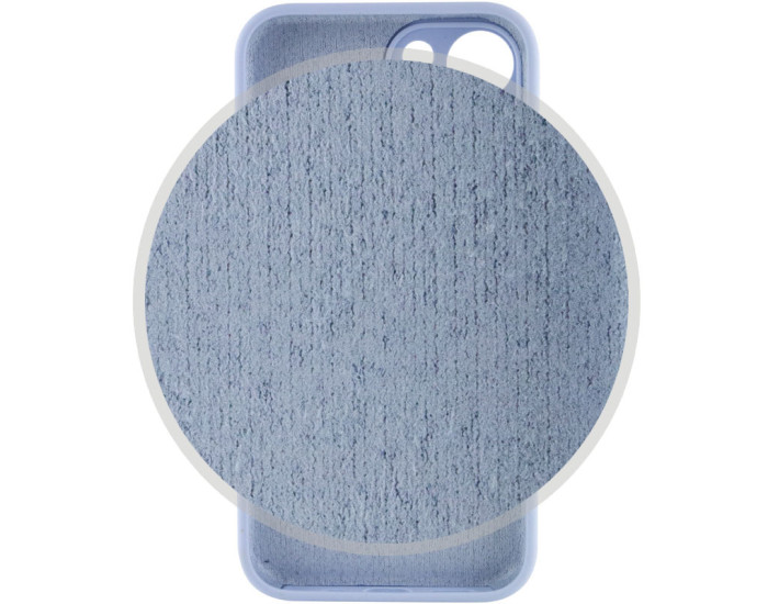 Чехол-силикон оригинал Full Camera Soft Matte iPhone 13 (Голубой / Sweet Blue)