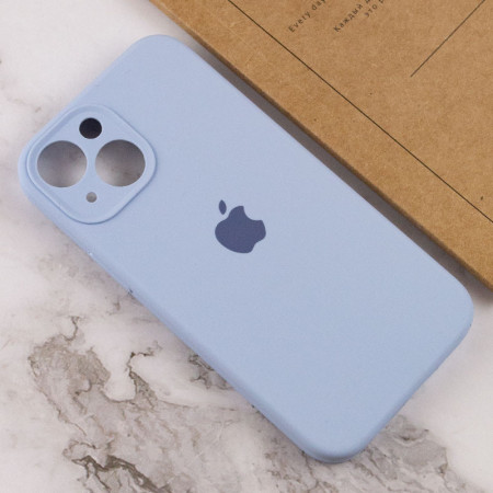 Чехол-силикон Case Full Camera Protective (AA) для Apple iPhone 13 (Голубой / Sweet Blue)