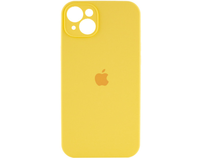 Чехол-силикон оригинал Full Camera Protective (AA) для Apple iPhone 13 (Желтый / Yellow)