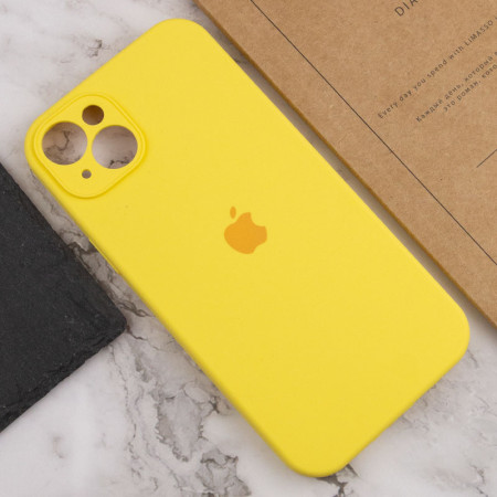 Чехол-силикон Case Full Camera Protective (AA) для Apple iPhone 13 (Желтый / Yellow)