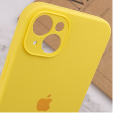 Чехол-силикон оригинал Full Camera Protective (AA) для Apple iPhone 13 (Желтый / Yellow)