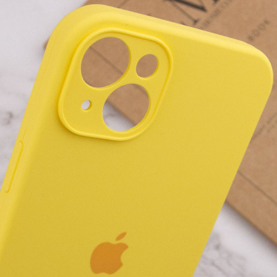 Чехол-силикон Case Full Camera Protective (AA) для Apple iPhone 13 (Желтый / Yellow)
