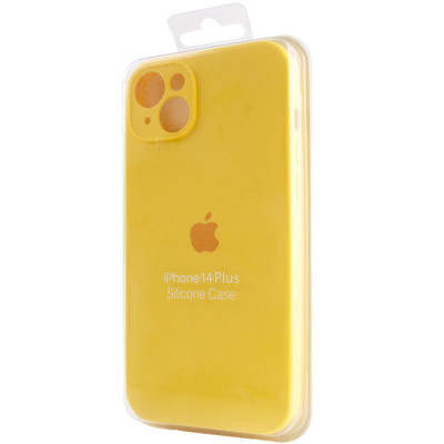 Чехол-силикон Case Full Camera Protective (AA) для Apple iPhone 13 (Желтый / Yellow)