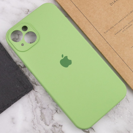 Чехол-силикон Case Full Camera Protective (AA) для Apple iPhone 13 (Мятный / Mint)