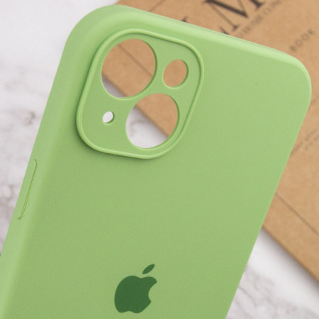 Чехол-силикон Case Full Camera Protective (AA) для Apple iPhone 13 (Мятный / Mint)