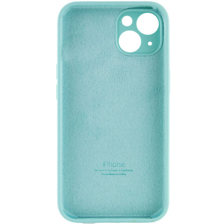 Чехол-силикон Case Full Camera Protective (AA) для Apple iPhone 13 (Бирюзовый / Marine Green)