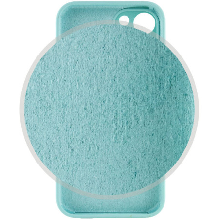 Чехол-силикон Case Full Camera Protective (AA) для Apple iPhone 13 (Бирюзовый / Marine Green)