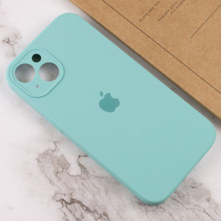 Чехол-силикон Case Full Camera Protective (AA) для Apple iPhone 13 (Бирюзовый / Marine Green)