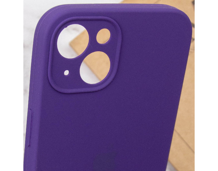 Чехол-силикон оригинал Full Camera Soft Matte iPhone 13 (Фиолетовый / Amethyst)