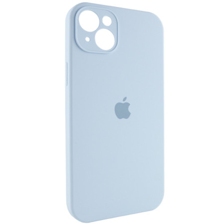 Чехол-силикон Case Full Camera Protective (AA) для Apple iPhone 13 (Голубой / Blue)