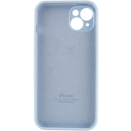 Чехол-силикон Case Full Camera Protective (AA) для Apple iPhone 13 (Голубой / Blue)