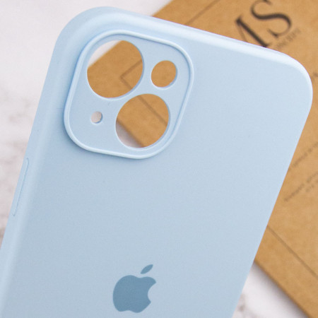 Чехол-силикон Case Full Camera Protective (AA) для Apple iPhone 13 (Голубой / Blue)