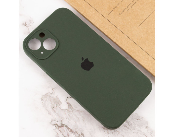 Чехол-силикон оригинал Full Camera Soft Matte iPhone 13 (Зеленый / Cyprus Green)