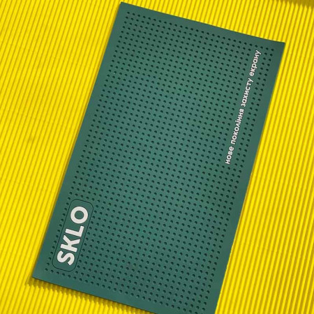 Резиновый коврик антискользящий коврик SKLO для поклейки защиты экрана смартфонов, зеленый