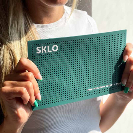 Резиновый коврик антискользящий коврик SKLO для поклейки защиты экрана смартфонов, зеленый