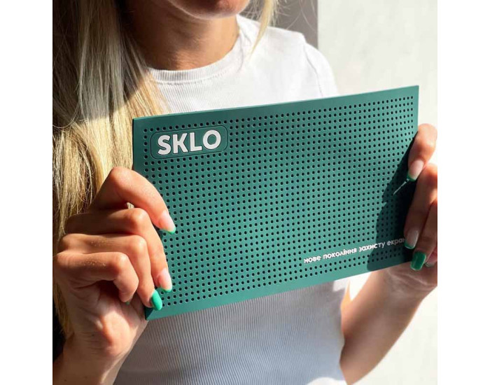 Гумовий Килимок антиковзаючий Килимок SKLO для поклейки захисту екран смартфонів, Зелений