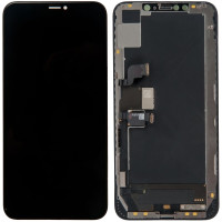 Дисплей с сенсорным экраном (модуль) iPhone XS Max, черный, переклейка  (Класс B)