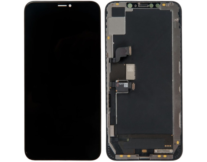 Дисплей з сенсорним екраном (модуль) iPhone XS Max, чорний, переклеювання