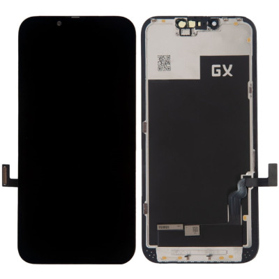 Дисплей з сенсорним екраном (модуль) iPhone 13, чорний OLED OEM Hard GX
