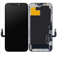Дисплей с сенсорным экраном (модуль) iPhone 12, iPhone 12 Pro, черный, OLED XY OEM SOFT