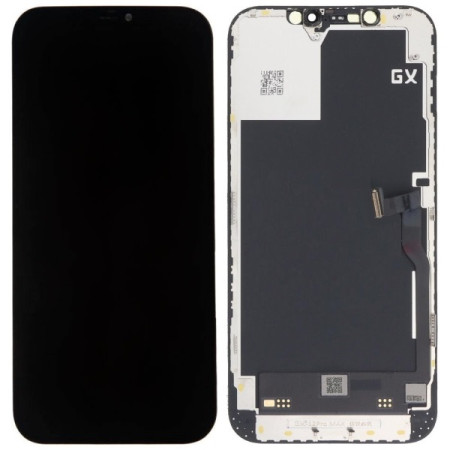 Дисплей с сенсорным экраном (модуль) iPhone 12 Pro Max, черный, OLED, OEM Hard GX
