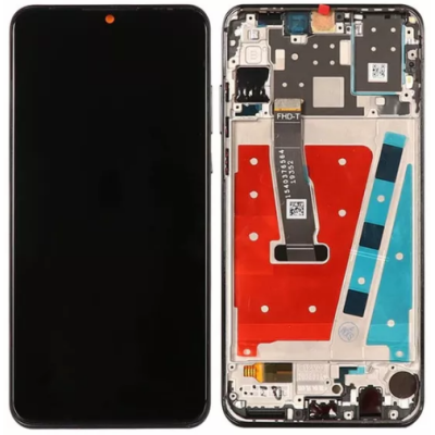 Дисплей з сенсорним екраном (модуль) Huawei P30 Lite, Nova 4e MAR-LX1M, чорний, з рамкою, оригінал