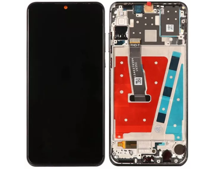Дисплей с сенсорным экраном (модуль) Huawei P30 Lite, Nova 4e MAR-LX1M, черный, с рамкой, оригинал