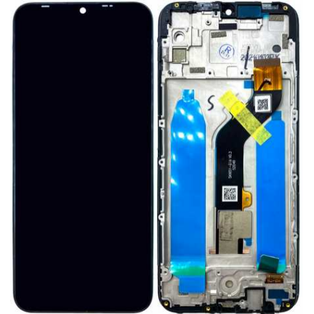 Дисплей с сенсорным экраном (модуль) Tecno Spark 6 Go KE5J / Spark Go 2020 KE5S FPC6504-9, черный, с рамкой