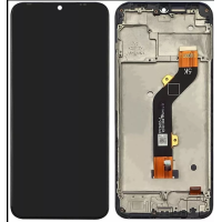 Дисплей с сенсорным экраном (модуль) Tecno Spark 8C KG5n, черный, с рамкой, оригинал (FPC6605-2)