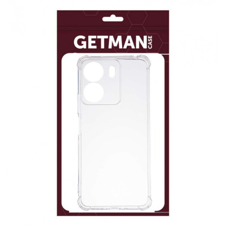 Чехол-силикон Getman Ease logo усиленные углы Redmi 13C / Poco C65, Прозрачный