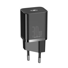 Мережеве зарядний пристрій Baseus 1Type-C Super Si 30W Black