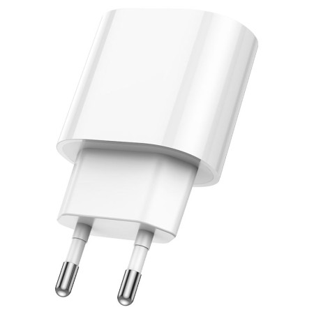 Сетевое зарядное устройство Hoco Finger (1USB/C109A) (18W/QC3.0) с кабелем Micro White