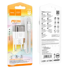 Сетевое зарядное устройство Hoco CS12A Ocean Single Port QC3.0 Charger Set с кабелем Type-C (1USB-A/18W) Black